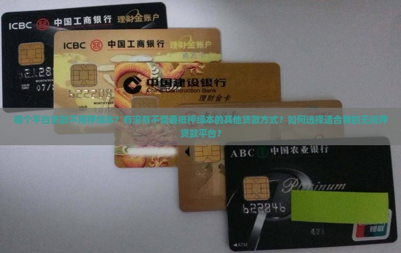 哪个平台贷款不用押绿本