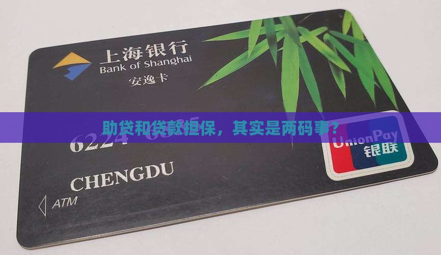 助贷和贷款担保一样吗