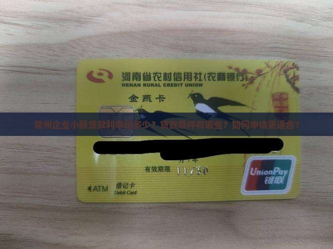 常州企业小额贷款利率