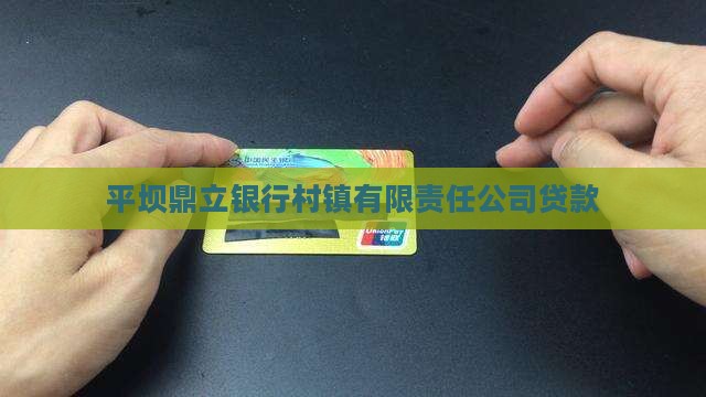 平坝鼎立银行个人贷款