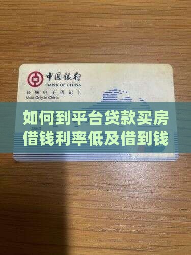 如何到平台贷款