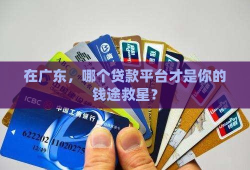 广东哪个贷款平台好