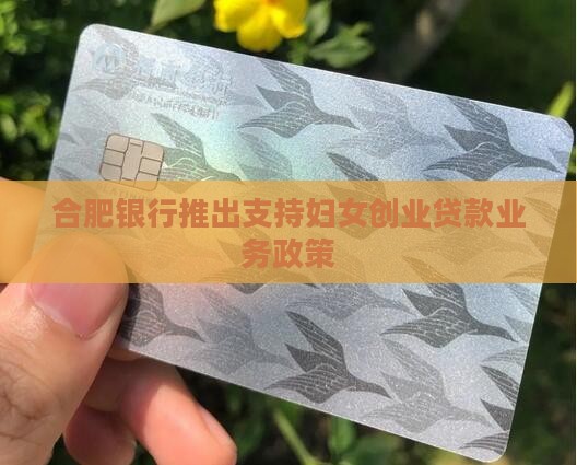 合肥银行妇女贷款政策