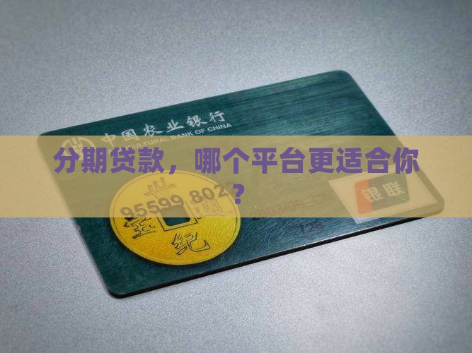 分期贷款的贷款平台