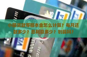 小额贷款的等额本金