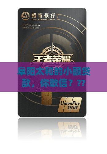 安微阜阳太和小额贷款