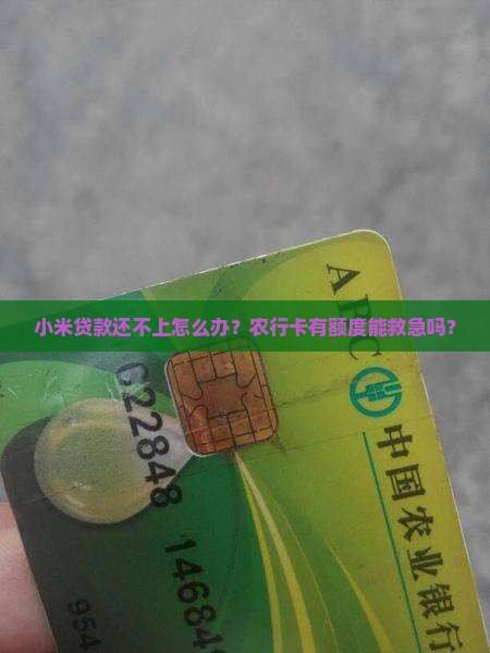农行卡还小米贷款有额度