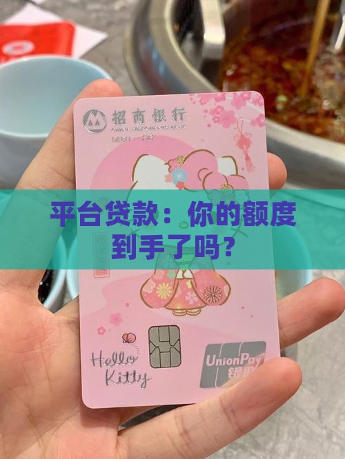 平台贷款到了获取额度