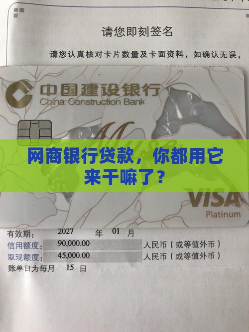 大家怎么用的网商银行贷款