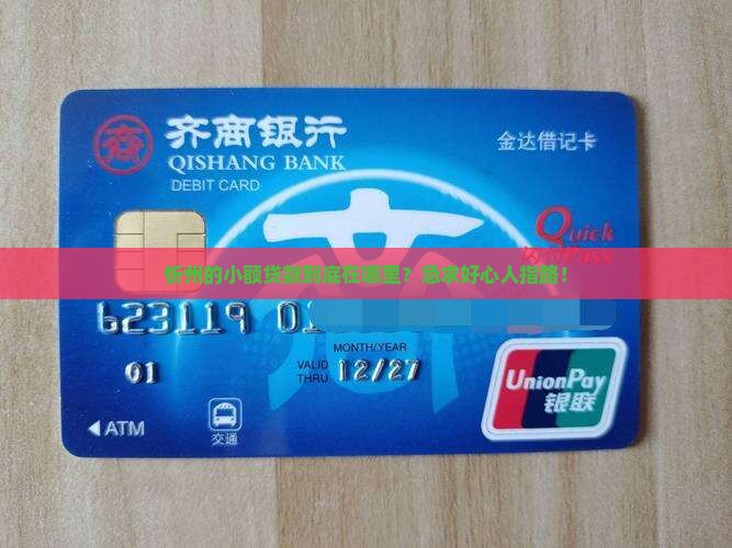 忻州小额贷款在哪