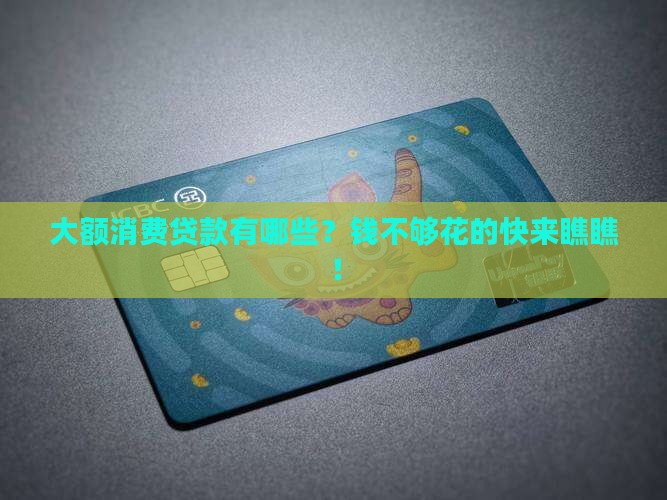 大额消费贷款有哪些