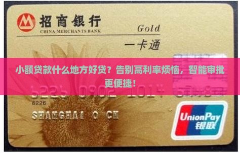 小额贷款什么地方好贷