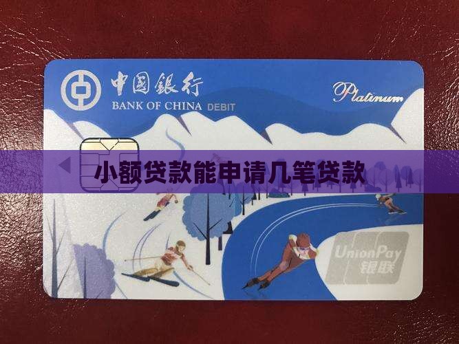 小额贷款能贷几笔