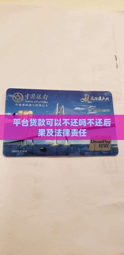 平台贷款可以不