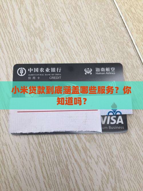 小米贷款包括什么