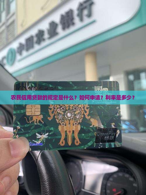 农民信用贷款规定