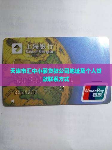 天津市汇中小额贷款