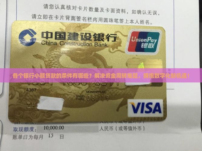 各个银行小额贷款的条件