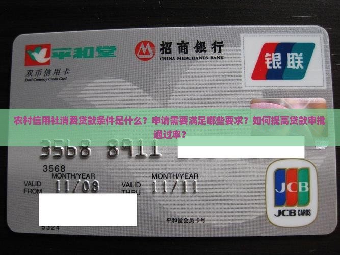 农村信用社消费贷款条件