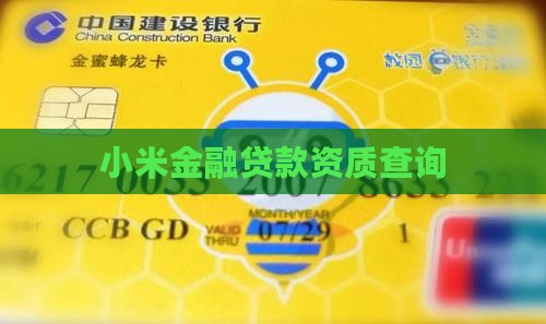 小米金融贷款资质