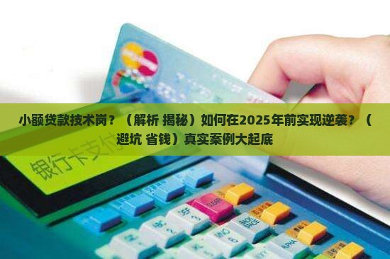 小额贷款技术岗