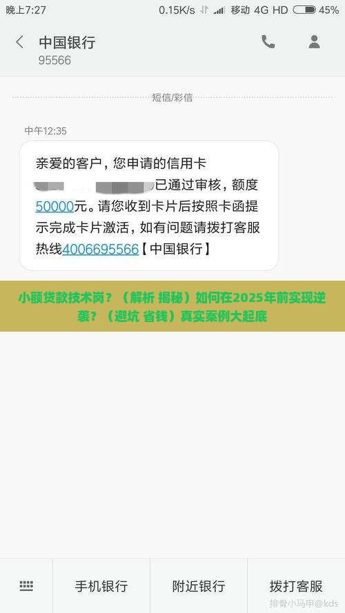 小额贷款技术岗