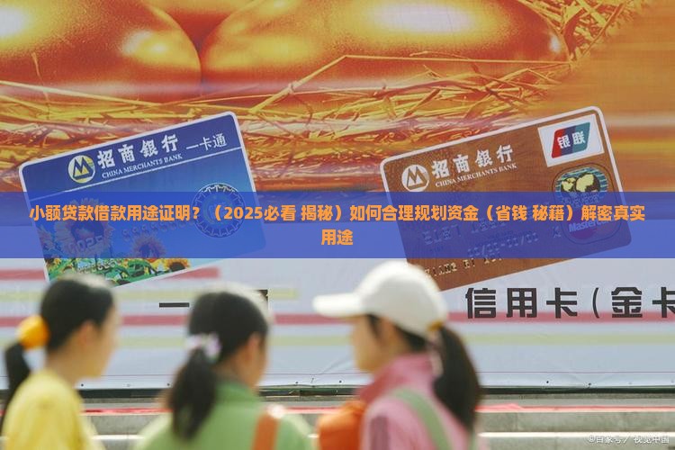 小额贷款借款用途证明