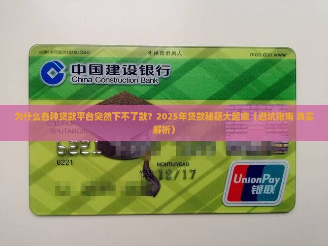 各种贷款平台下不了款