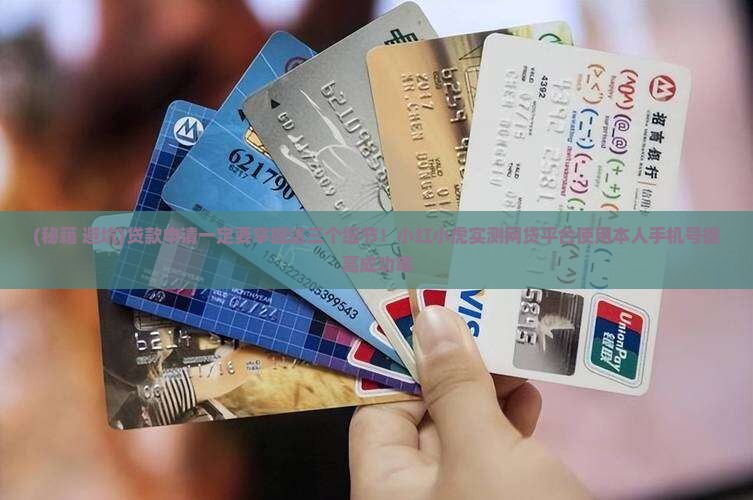 办贷款需要本人手机号吗