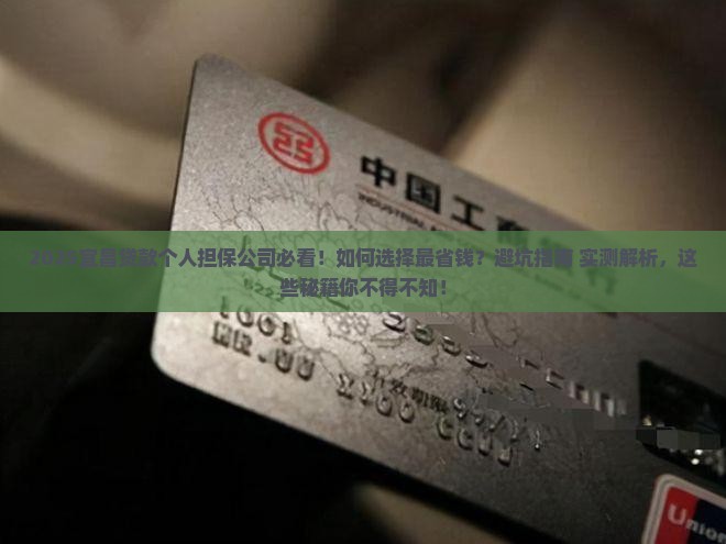 宜昌贷款个人担保公司
