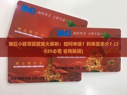 南召小额贷款政策