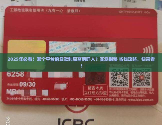 哪个平台的贷款高利息高