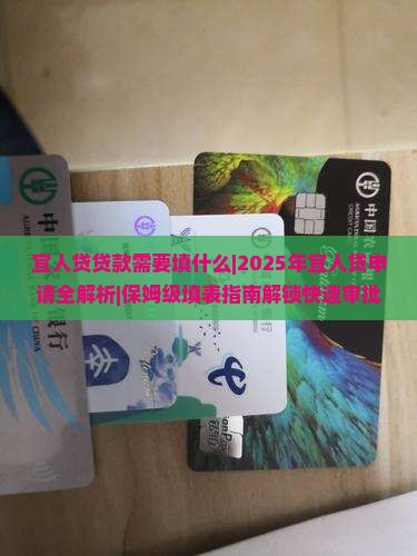 宜人贷贷款需要填什么