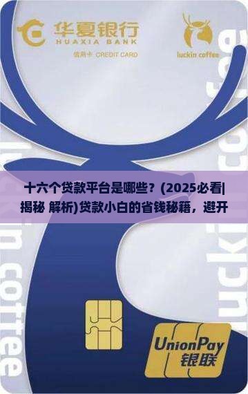 十六个贷款平台是哪些