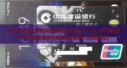 小米贷款格式错误