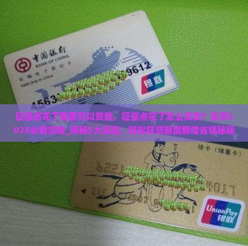 征信点花了哪里可以贷款