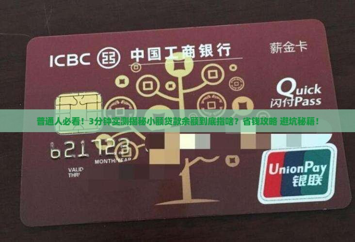 小额贷款余额是什么