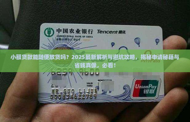 小额贷款可以随意放贷吗
