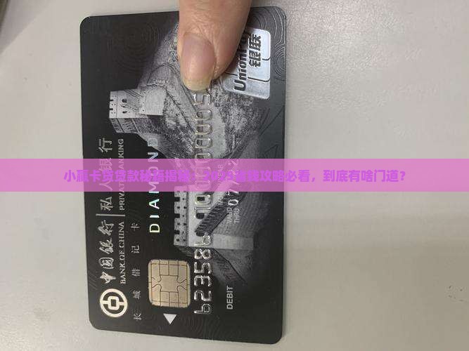小赢卡贷是靠什么贷款的
