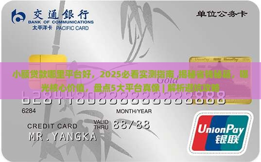 小额贷款哪里平台好