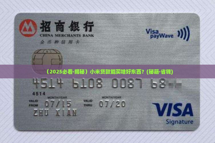 小米贷款在哪买东西
