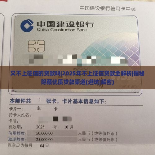 又不上征信的贷款吗