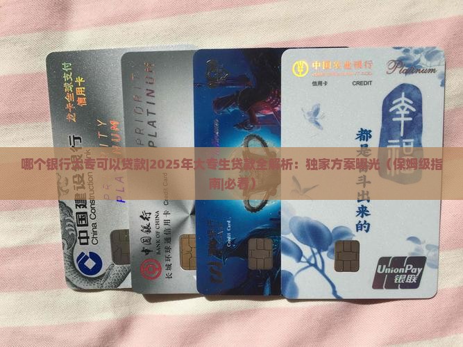 哪个银行大专可以贷款 哪个银行大专可以贷款