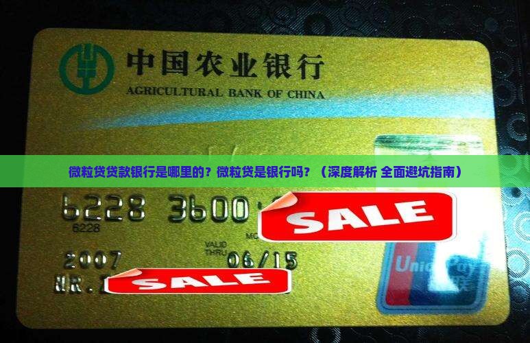微粒贷贷款银行是