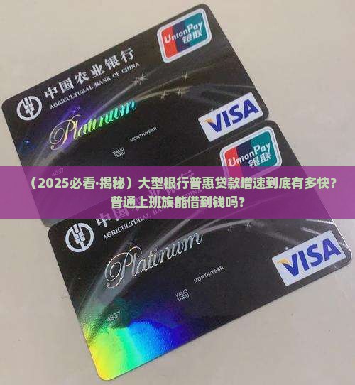 大型银行普惠贷款增速