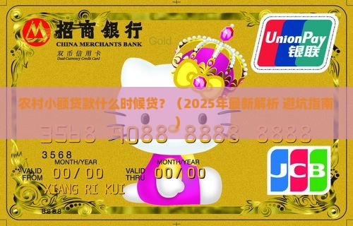 农村小额贷款什么时候贷 农村小额贷款什么时候贷