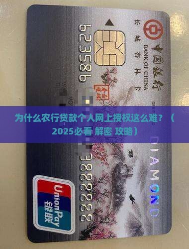 农行贷款个人网上授权