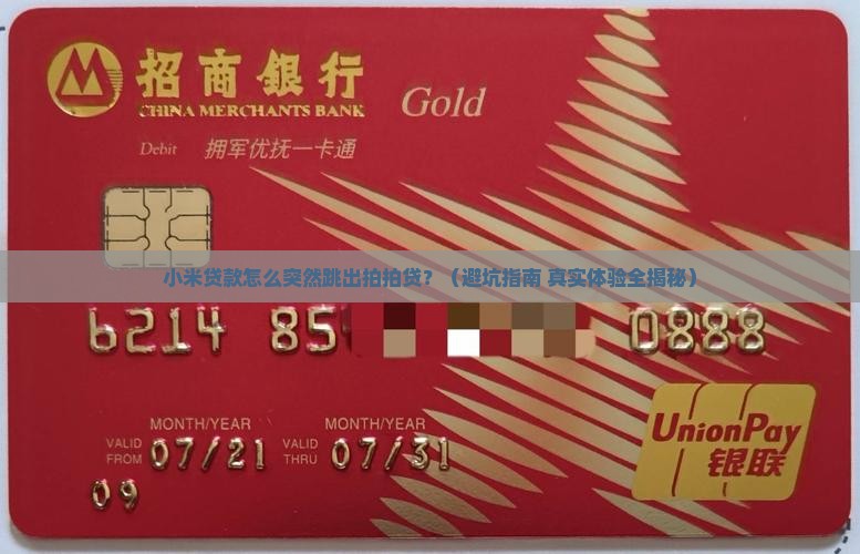小米贷款怎么弹出拍拍贷
