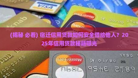 宿迁信用贷款借给别人了