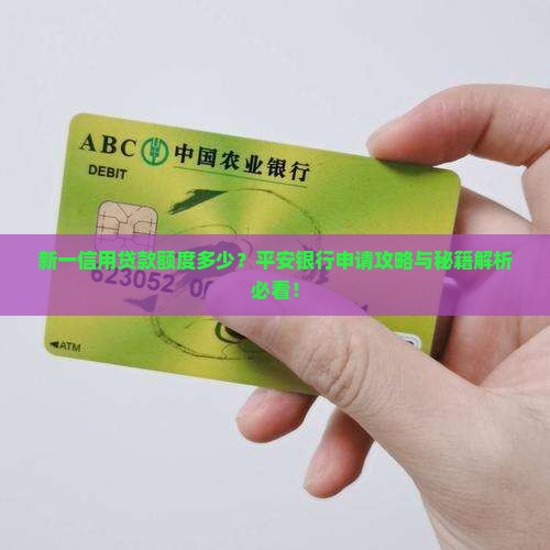 平安信用贷款能办多少